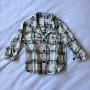 Plaid Kids Button Down Shirt Flannel Zara